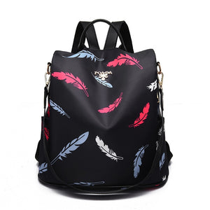 Printing Female Travel Backpack Bags For Women Oxford Waterproof Outdoor Ladies Bagpack Female Girl's Outdoor Shopping Backpack