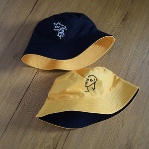 Summer  Bucket Hat for men women Fashion cotton reversible Bob Femme Caps Panama sad boys fold Sun  beach fisherman hat