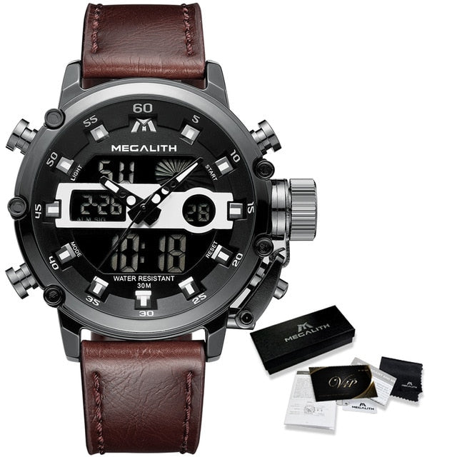 MEGALITH Heren Horloges Chronograaf Horloge voor Mannen Designer MEGALITH Heren Horloges Chronograaf Horloge voor Mannen Designer