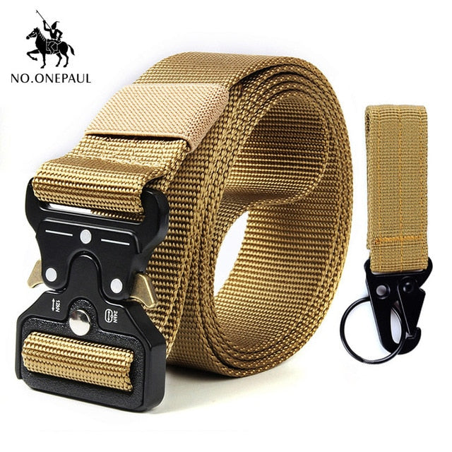 Nylon Tactical belt Military high quality men's training belt metal multifunctional buckle outdoor Battle sports new Alloy