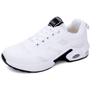 Women Air Cushion Sneakers Breathable Running Shoes Men Women Outdoor Fitness Sports Shoes Female Lace-up Casual Shoes