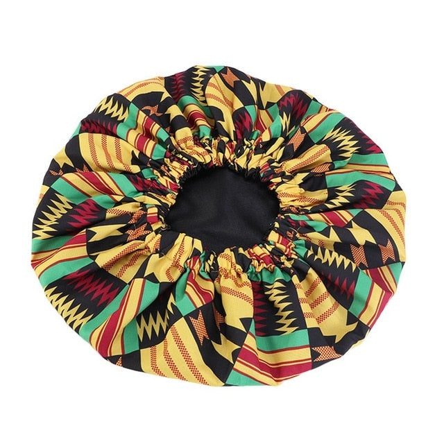 New Extra Large Satin Lined Bonnet Women Big Size Beauty Print Satin Silk Bonnet Sleep Night Cap Head Cover Bonnet Hat Wholesale