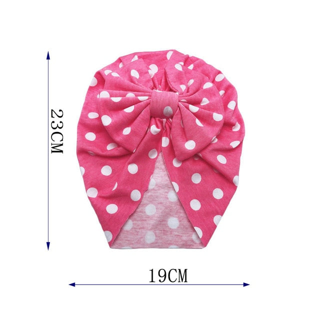 Knot Bow Baby Hat Toddler Flower Turban 6m-18m Baby Turban Hats Infant Babes Beanie Cap