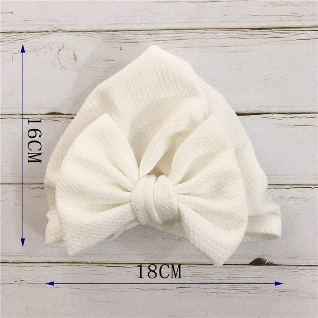 Knot Bow Baby Hat Toddler Flower Turban 6m-18m Baby Turban Hats Infant Babes Beanie Cap