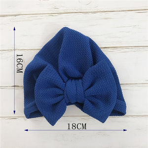 Knot Bow Baby Hat Toddler Flower Turban 6m-18m Baby Turban Hats Infant Babes Beanie Cap
