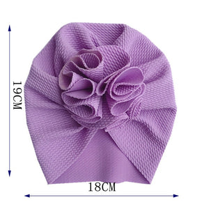 Knot Bow Baby Hat Toddler Flower Turban 6m-18m Baby Turban Hats Infant Babes Beanie Cap