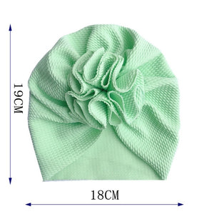 Knot Bow Baby Hat Toddler Flower Turban 6m-18m Baby Turban Hats Infant Babes Beanie Cap