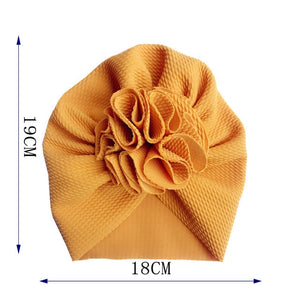 Knot Bow Baby Hat Toddler Flower Turban 6m-18m Baby Turban Hats Infant Babes Beanie Cap