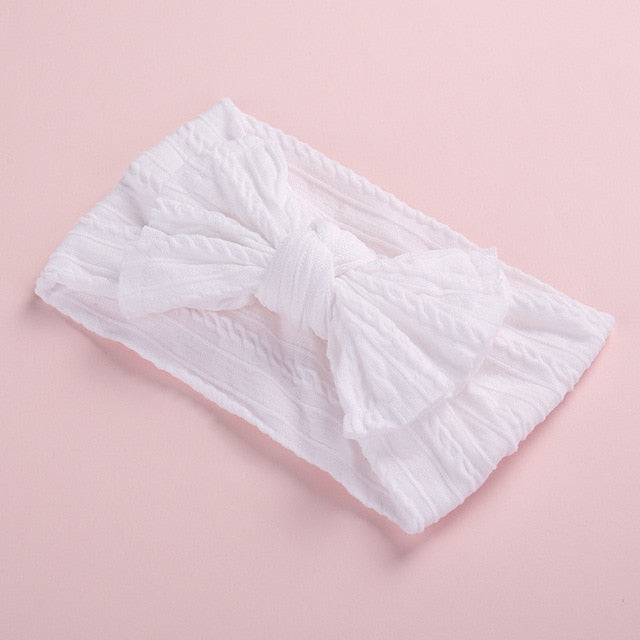 Winter Baby Hat Headband Soft Elastic Cotton Baby Girl Hat Solid Color Kids Cap Bonnet Knit Girls Hats Hairband Baby Accessories